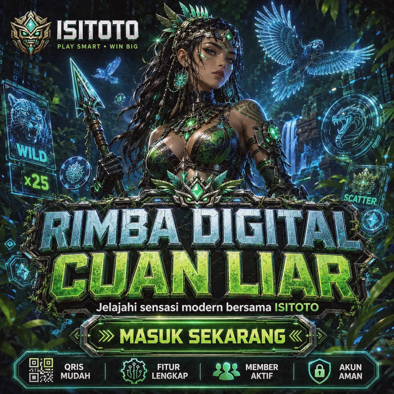 Ilustrasi akses ISITOTO lewat kanal media sosial resmi